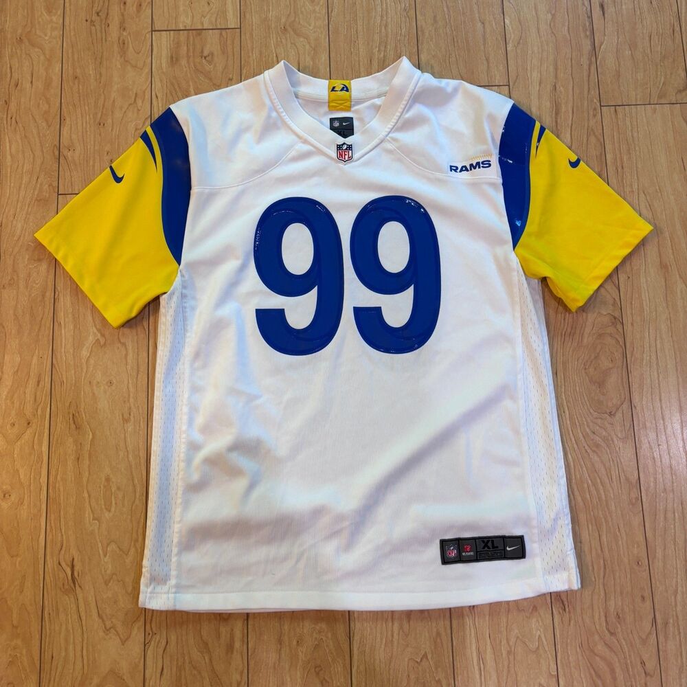 Aaron Donald Los Angeles Rams Nike Youth NFL Jersey White Size XL